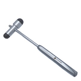 Cross Canada Buck Reflex Hammer with Built-in Removeable Brush and Pin for Clinical Diagnostic and to Elicits Superficial or Cutaneous Responses, Including Plantar and Abdominal Reflexes (Black)