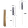 DELUX Microfiber Feather Duster Extendable Duster with 100 inches Extra