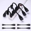 [ETL Listed] Miady Short Power Extension Cord Outlet Saver, 16AWG/13A,
