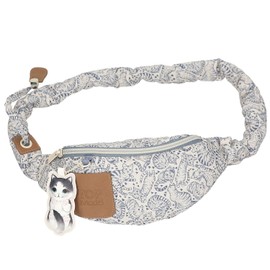 Depesche TOPModel Cat Love 13274 Crossbag in Light Blue and Cream with Cat Pattern, Shoulder Bag with Adjustable Shoulder Strap, lightblue, TOPModel cat Love