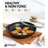 MICHELANGELO 8 Inch Nonstick Frying Pan with Lid, Non Stick