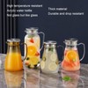 Water Pitcher with Lid and Handle 1500ml Acrylic Heat Resistant