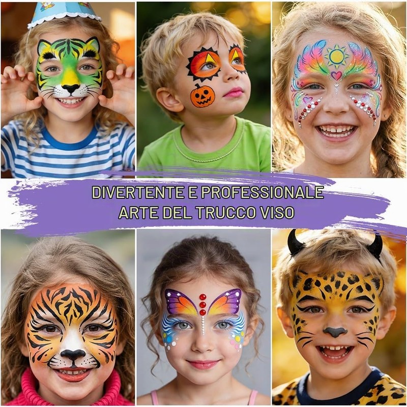 AYBUY Truccabimbi Trucco per Bambini, 31 Colori Trucco Viso Bambini