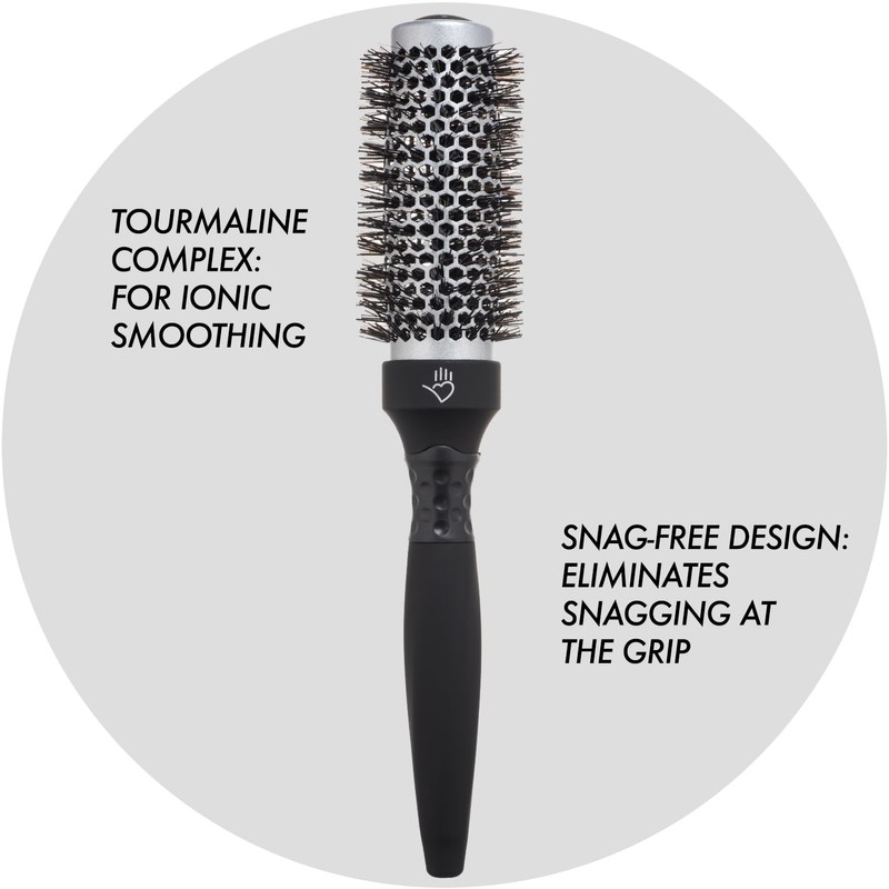 Sam Villa Signature Nylon & Boar Bristle Hair Brush Thermal