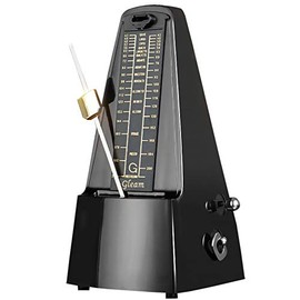 GLEAM Metronome - Mechanical for Musicians with Free Bag (Standard Black)