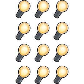 Teacher Created Resources White Light Bulbs Mini Accents (TCR8597)