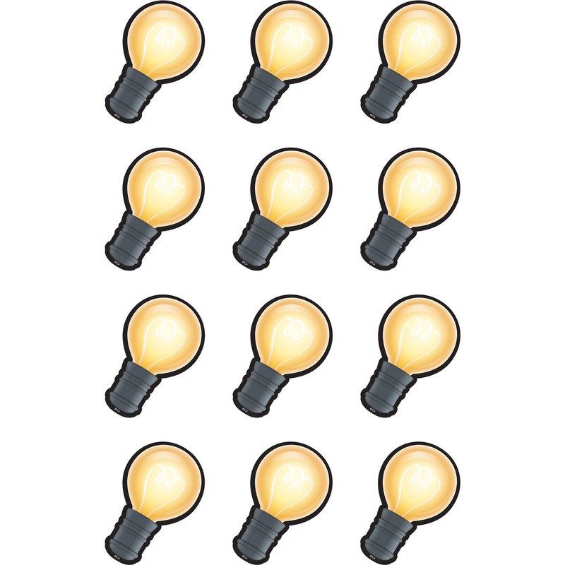 Teacher Created Resources White Light Bulbs Mini Accents (TCR8597)