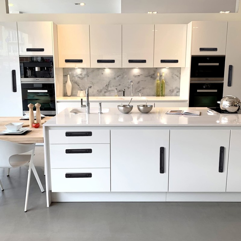 Guoharda 12 Pack 5 Inch 128 mm Matte Black Cabinet