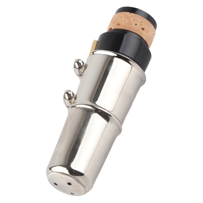 Clarinet Mouthpiece Kit with Ligature and Plastic Cap Portable Black