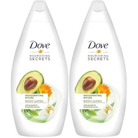 Dove Nourishing Secrets Invigorating Ritual Body Wash, Avocado Oil & Calendula Extract, 16.9 Ounce / 500 Ml, Pack of 2