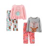 Simple Joys by Carter's Girls' 4-Piece Pajama Set (Cotton Top
