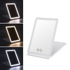 LED Makeup Mirror 3X Magnifying Lighted Compact Rechargeable Portable for