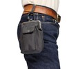 Kawadomi Seisakusho WK-11BK Multi-functional Work Pouch, 2-Way Attachment Belt Loop,