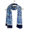 GFM® Mermaid Scales Print Summer Scarf (FLD)(FP)(MS-21014-NL-Blue)