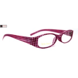 The Scottish, Premium Reading Glasses, Fashion Reader Glass Pink Hound Tooth +1.25 +1.50 +1.75 +2 +2.25 +2.50 +2.75 +3. NY Fifth Avenue