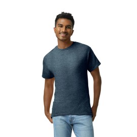 Gildan Adult Ultra Cotton T-Shirt, Style G2000, Multipack, Heather Navy (2-Pack), 3X-Large
