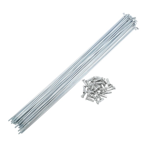 TUCKBOLD Bicycle Spokes Bike Wheel Spokes Silver Tone Nipple 1