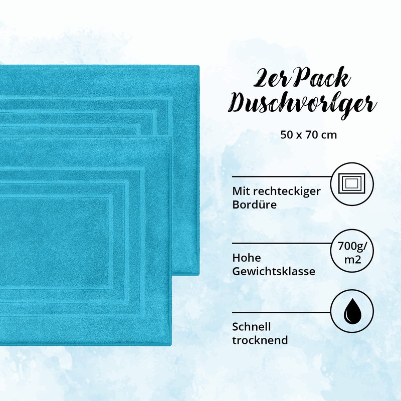 Class Home Collection Pack of 2 Terry Towelling Bath Mat
