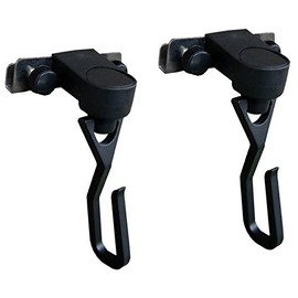 Suikan Seinno Curtain Hook/Ring, Black, Approx. 2.4 x 3.9 x 1.9 inches (6 x 10 x 4.9 cm) (1 piece), Load Capacity: Approx. 4.4 lbs (2 kg), Perfect for Awning Tarps, Set of 2