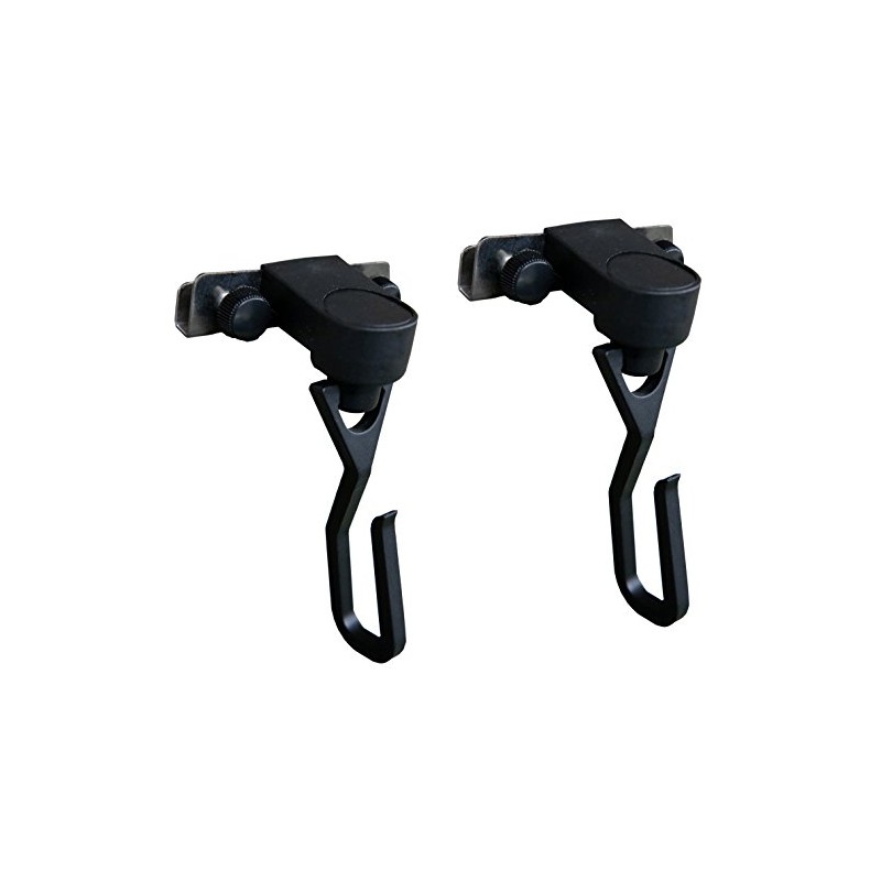 Suikan Seinno Curtain Hook/Ring, Black, Approx. 2.4 x 3.9 x