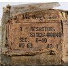 WESTINGHOUSE RESISTOR 808464. OHMS 2000.