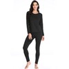 JZCreater Women Thermal Underwear Set, Long Johns Base Layer Top