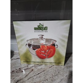 Nutrigrill Steamer Attachment & Cooktop Expander Great Addition To The Bbq Grill