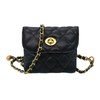 Long Keeper Leather Waist Bag - Women Mini Chain Belt