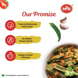 MTR Minute Meals Ready To Eat - Bhindi Masala 300g (Pack of 6)