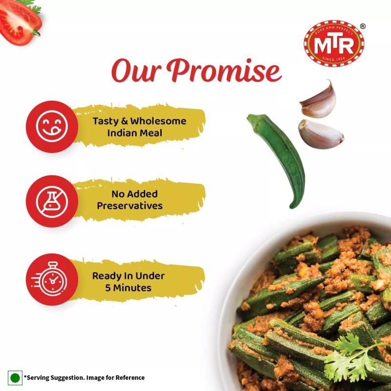 MTR Minute Meals Ready To Eat - Bhindi Masala 300g