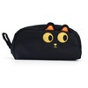 Gosknor Big Capacity Pencil Case, Cute Black Cat Pencil Pouch