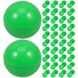 Cabilock Pack of 50 Plastic Bingo Balls: 3 cm Large Raffle Balls Hollow Play Balls Replacement for Lost Bingo Balls Ideal for Parties Bingo Evenings and Tombola