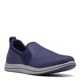 Clarks Breeze Bali - Mocasines Planos para Mujer, Dark Navy Sintético, 5.5 US