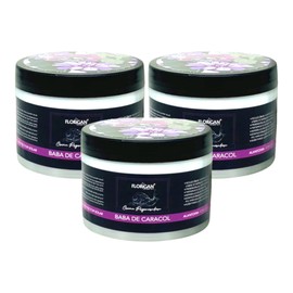 Crema Regeneradora Facial Baba de Caracol Florigan  Snail Mucin Face Cream Set, 3 x 350g                                                              