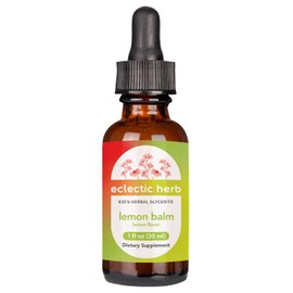 Eclectic Institute Kids Herbs Lemon Balm, Lemon Flavor | Calming and Nervous System Support | 1 fl oz (30 ml)