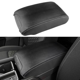 INTGET Center Console Cover for Nissan Pathfinder Accessories 2022 2023 2024 2025 Interior Leather Middle Console Lid Protector Replacement for Pathfinder Console Cover (Carbon Fiber)