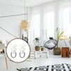 Craftsatin 50 Pcs Plastic Curtain Track Roller Hooks Ceiling Sliding