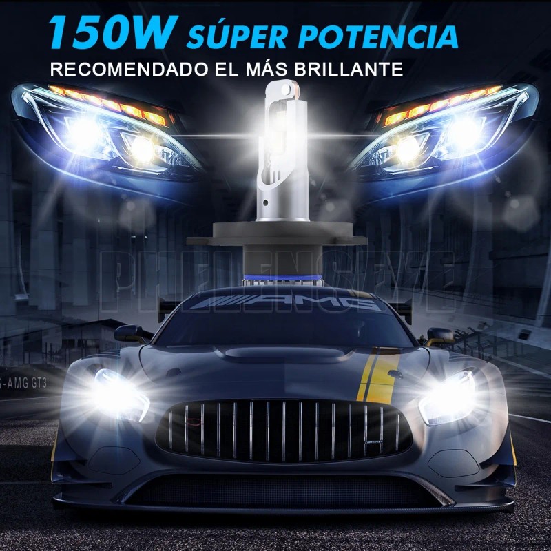 Kit De Faros Luz Led H4 H7 H11 9005 9006