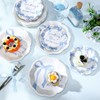 Roshtia 100 Pcs Something Blue Before I Do Paper Plates
