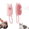 BoBow Cat Steam Brush for Shedding, 3 in 1 Pet