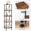 HOOBRO 5-Tier Corner Shelf Stand, Corner Square Rack Display Shelf,