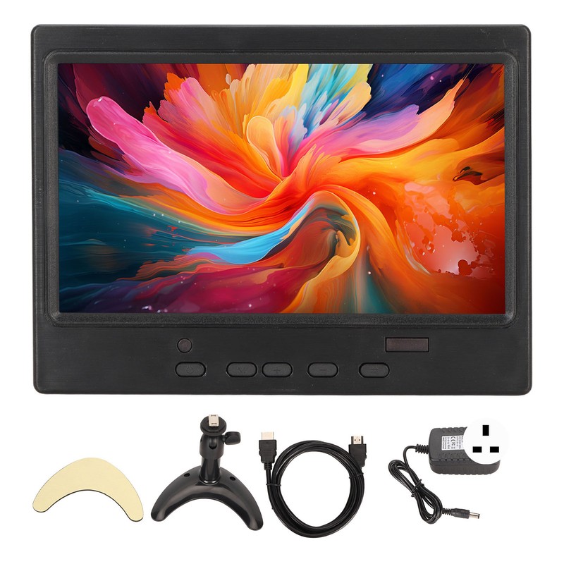 7 Inch Portable Monitor 1024x600 Supports HD Multimedia Interface VGA