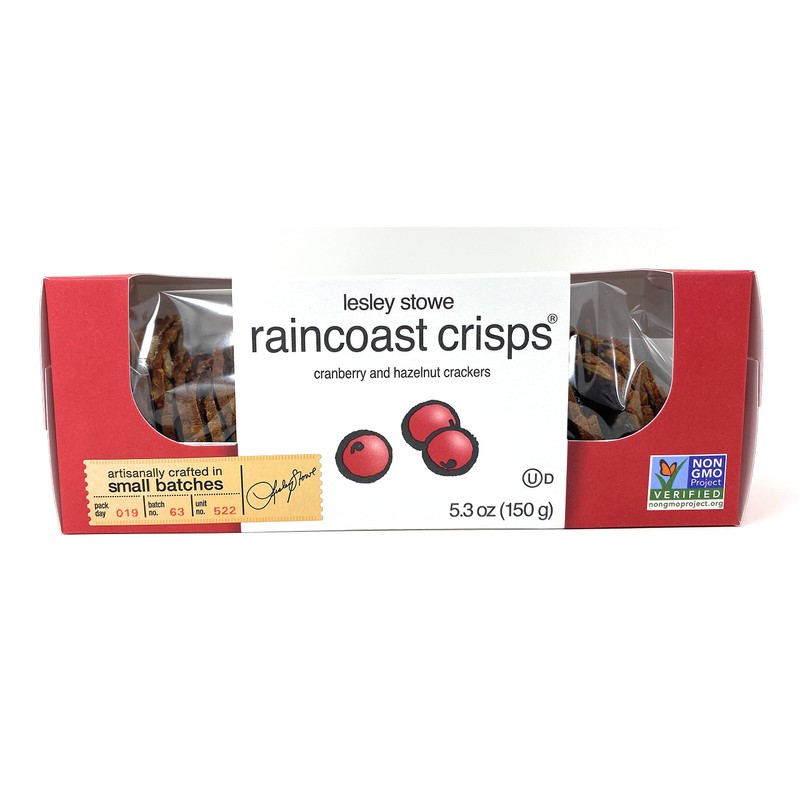 Gourmet Food Crisp Cracker Cranberry Crisps & Hazelnut | Fig