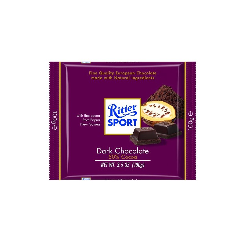 Ritter Bittersweet Chocolate, 3.5 Ounce (Pack of 12)