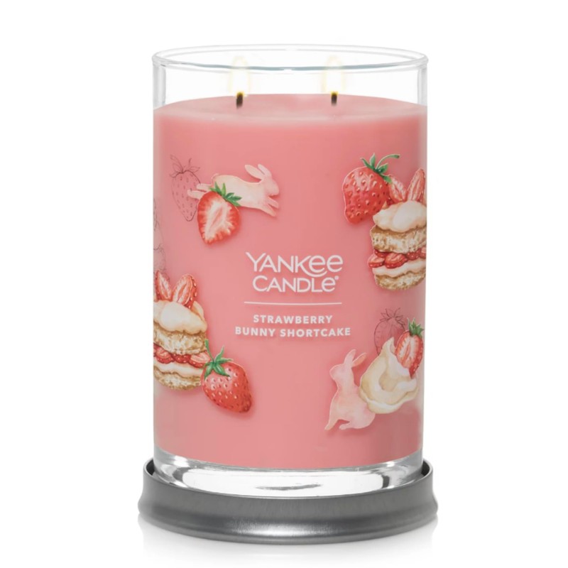Yankee Candle Strawberry Bunny Shortcake Signature Tumbler, Pink