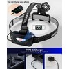 Headlamp Rechargeable -120000LM Super Bright HeadLamp, 3Modes 40H Runtime LED