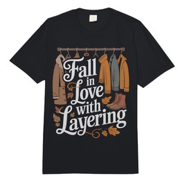Fall in Love with Layering Autumn Coats Scarves Boots Comfort Colors Adult Heavyweight T-Shirt