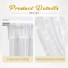 20x10ft White Tulle Backdrop Curtain with Lights String for Parites,