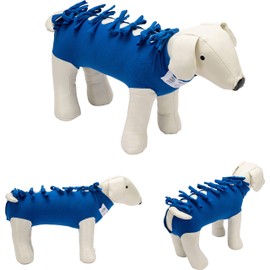 Post-operative suit for dogs and cats, protects wounds and bandages and allows the animal to move freedom of movement. Model 001 - Prefabricated suit for stomach and chest (XXXS)