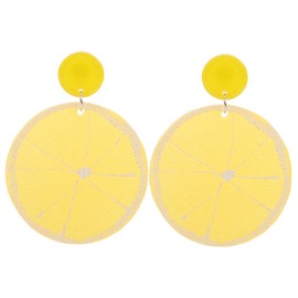 Healvian 1 Pair Cute Orange Shape Dangle Earrings for Women Unique Earrings Lightweight and Comfortable for Parties and Daily Wear Stylish Accessory